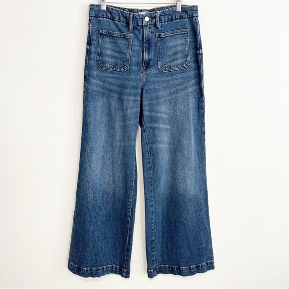 Good American Good Waist PALAZZO Patch Pocket Trouser Jeans Size 31 - Picture 3 of 10